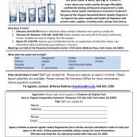 text to describe water clinic with images of water glasses partially filled with water