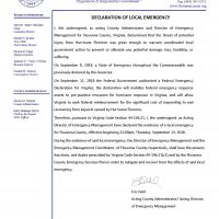 Declaration of Local Emergency 