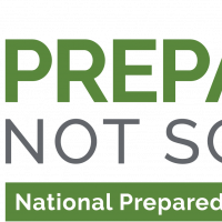 image of the national preparedness month 2019 them; prepared not scared
