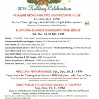flyer with descriptions of holiday celebrations in the County 