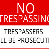 No Trespassing Sign