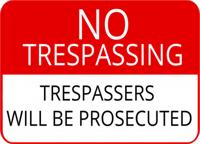 trespass notice trespassing