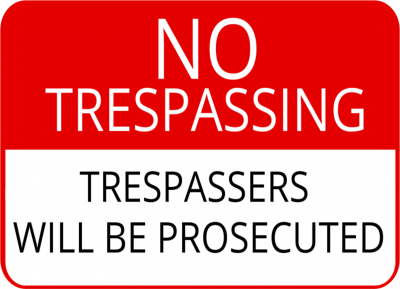 No Trespassing Sign