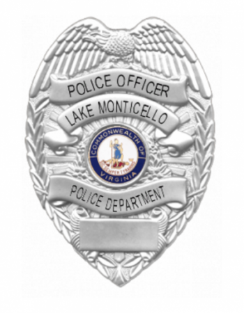 Lake Monticello Police Department Badge