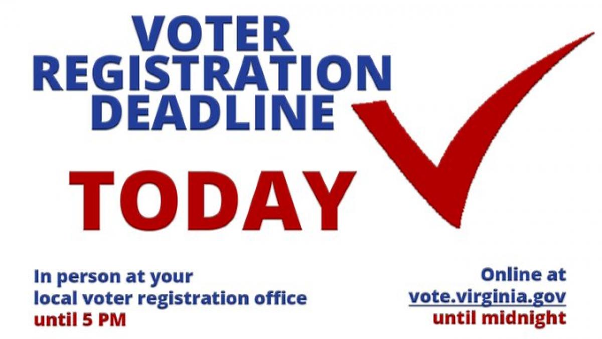 photo of voter registration deadline flyer