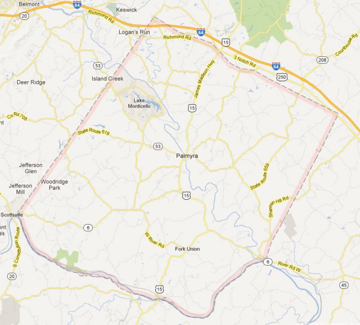 Fluvanna County Map