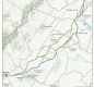 image of the potential routes for proposed transmission line